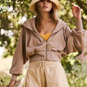 NWT fp movement by free people slouchy oversized lowkey zip up size small